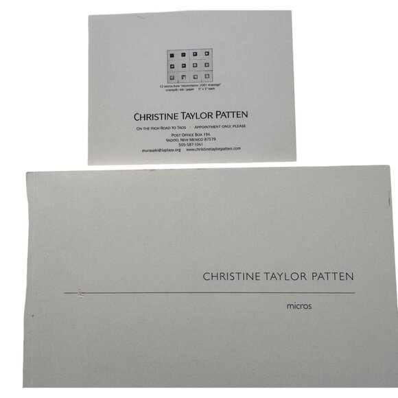 Christine Taylor Patten Micros Art Book 1999 Stinehour Press 1st Edition Signed - Picture 1 of 16